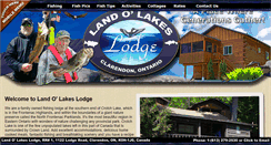 Desktop Screenshot of land-o-lakes-lodge.com