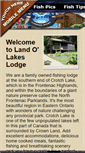 Mobile Screenshot of land-o-lakes-lodge.com