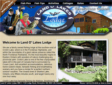 Tablet Screenshot of land-o-lakes-lodge.com